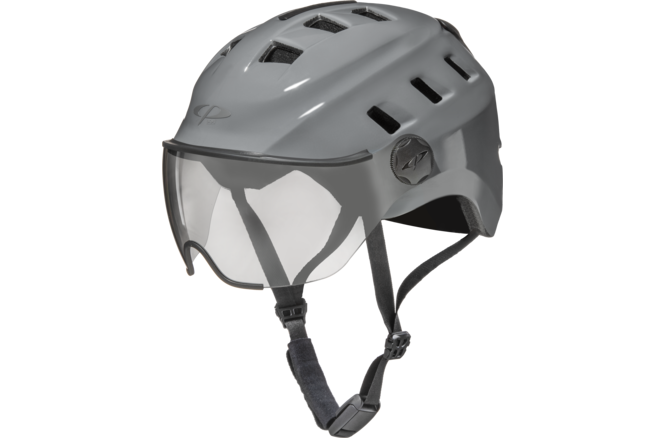 CP Bike CHIMO Helmet visor clear grey shiny, L/XL