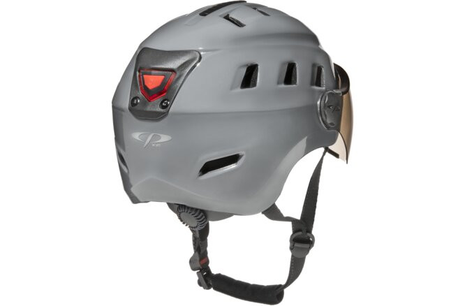 CP Bike CHIMO Helmet visor clear grey shiny, L/XL