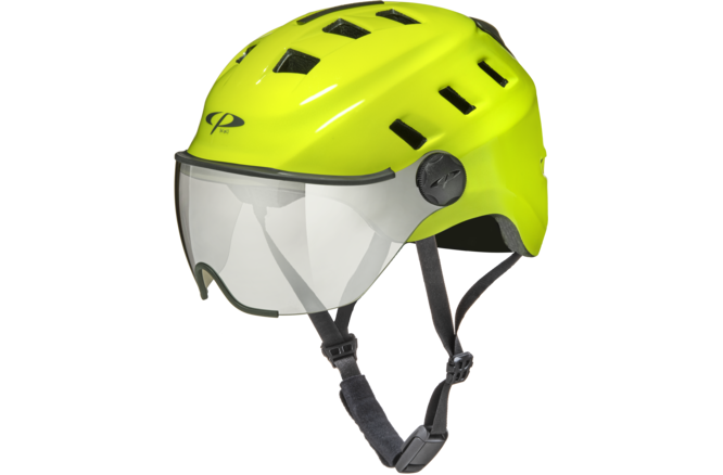 CP Bike CHIMO Helmet visor vario fluo yellow shiny, L/XL