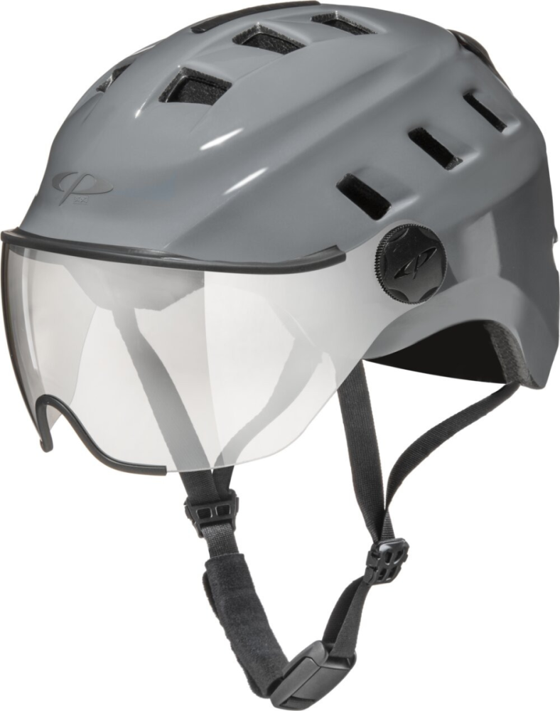 CP Bike CHIMO Helmet visor vario grey shiny, L/XL