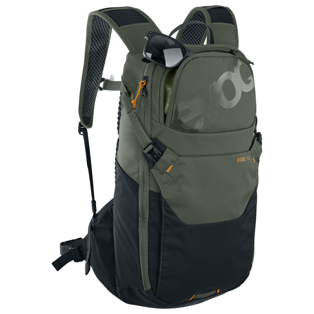 Evoc Ride 12L Backpack, dark olive/black