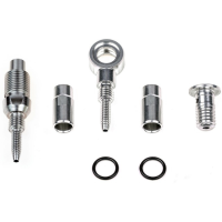 Tricktuff Trickstuff Leitungsanschlussset, Für Kevlar Leitung, silber, M8x0.75 & Banjo 5mm