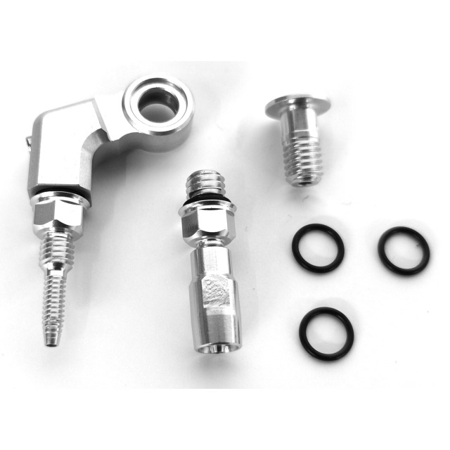 Tricktuff Trickstuff Leitungsanschlussset, Für Kevlar Leitung, silber, M8x0.75 & Banjo 5mm