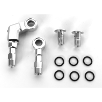 Tricktuff Trickstuff Leitungsanschlussset, Für Kevlar Leitung, silber, M8x0.75 & Banjo 5mm