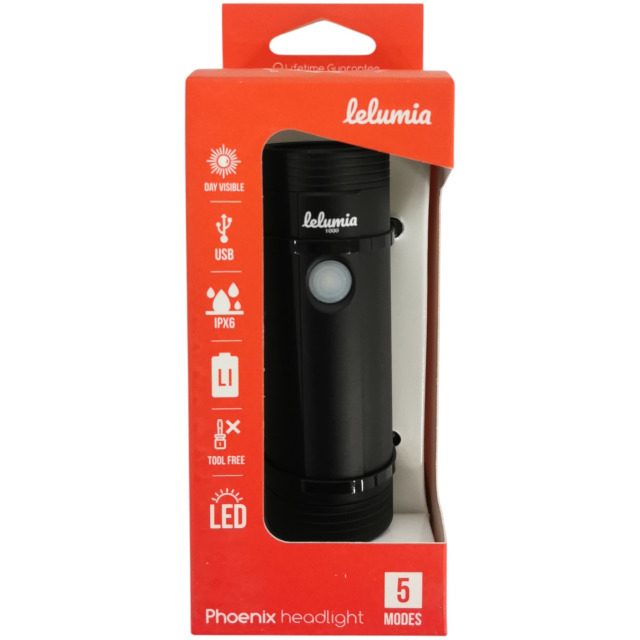 Lelumia Lampe Phoenix 1000, 1000 Lumen inkl. USB-C Ladekabel schwarz
