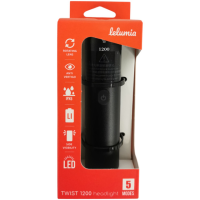 Lelumia Lampe Twist 1200, 1200 Lumen inkl. USB-C Ladekabel schwarz