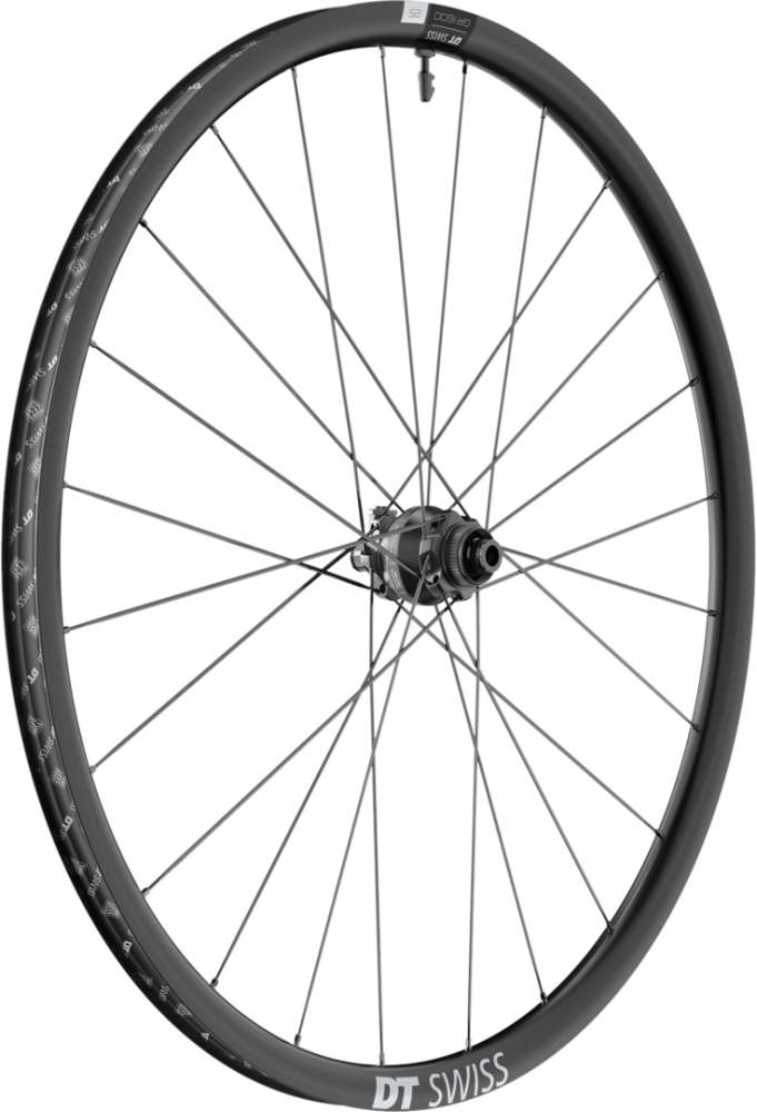 DT Swiss GR 1600 Spline 25 Disc 700C Vorderrad Nabendynamo, Mod. 24, CL, 12x100mm, 24mm