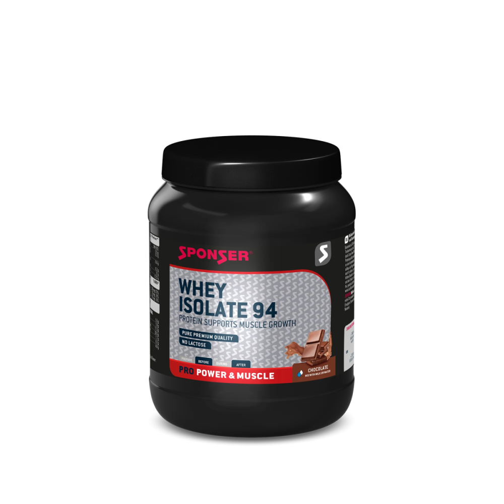 Sponser Whey Isolate 94 - Glutenfrei Laktosefrei Whey Proteine Proteinpulver, Chocolate, Dose 425g