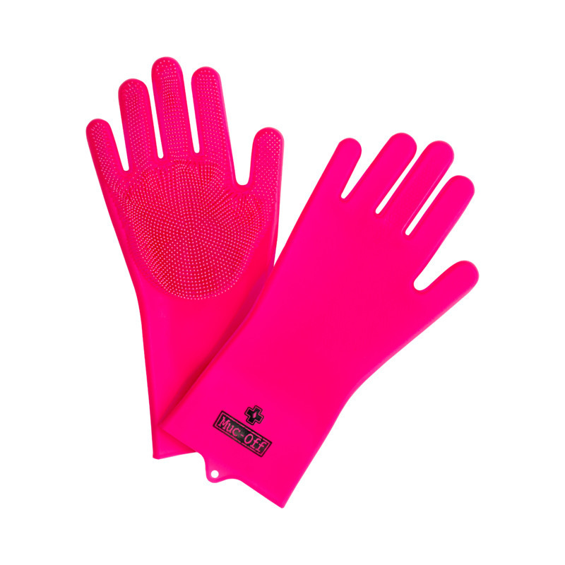 Muc-Off Deep Scrubber Gloves Pink XL
