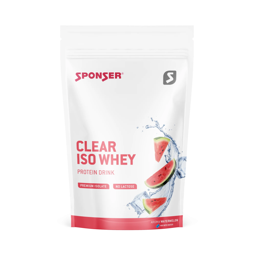 Sponser Clear Iso Whey - Beutel (450 g) - Glutenfrei Laktosefrei Whey Proteine Proteinpulver, Watermelon
