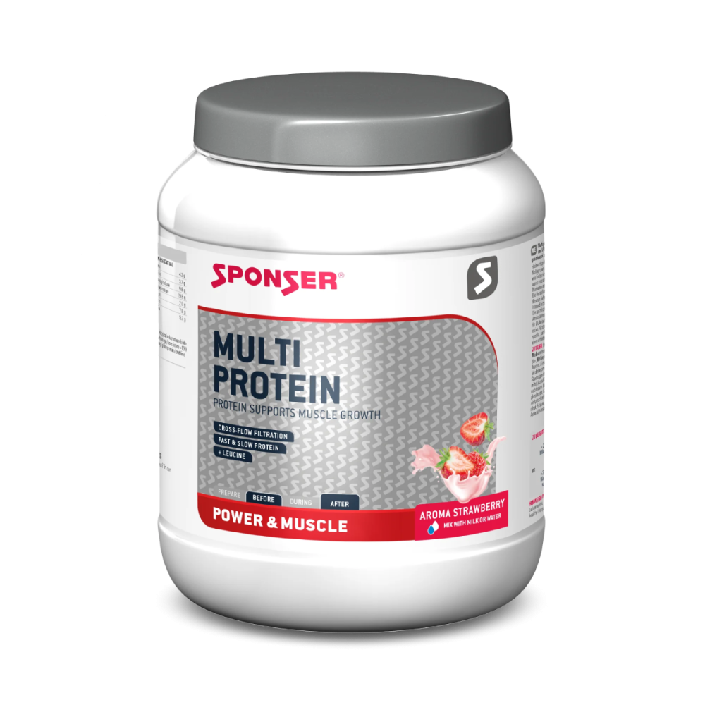 Sponser Multi Protein - Glutenfrei, Erdbeere, Dose 850g