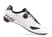 Lake Cycling Rennveloschuhe, CX219, weiss/schwarz (regular), 37.5