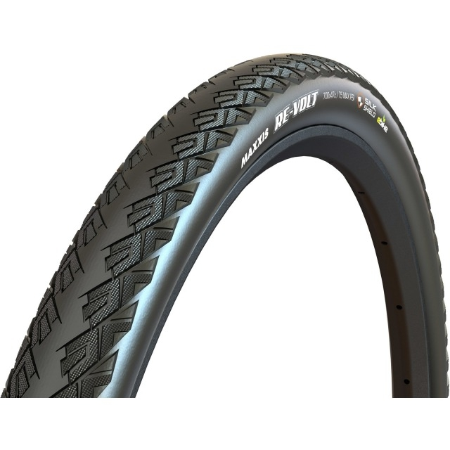 Maxxis Re-Volt SilkShield Dual E-50 700x47C, 47x-622 Drahtreifen 60TPI schwarz
