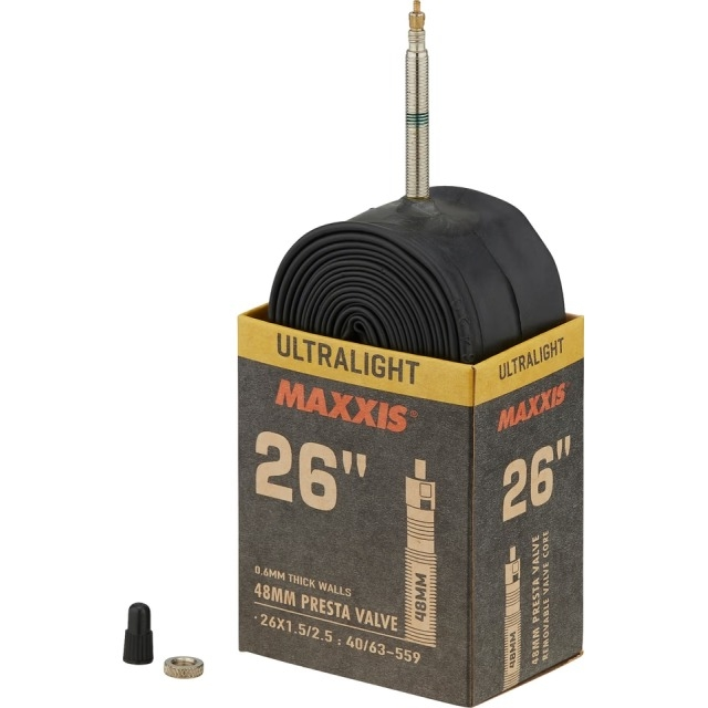 Maxxis Schlauch Ultralight Presta 26x1.50-2.50, 40/63-559, Ventil 48mm