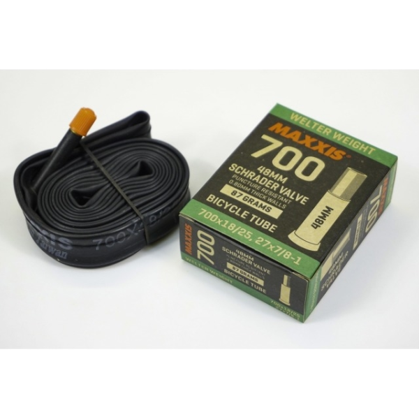 Maxxis Schlauch Welter Schrader 700x18-25C, 18/25-622/630, Ventil 48mm