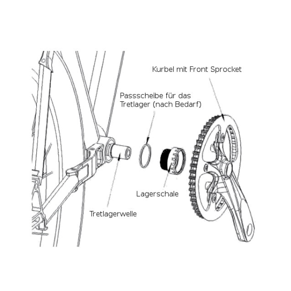 Gates Carbon Drive Distanzscheibe für Riemenscheibe/Kurbel