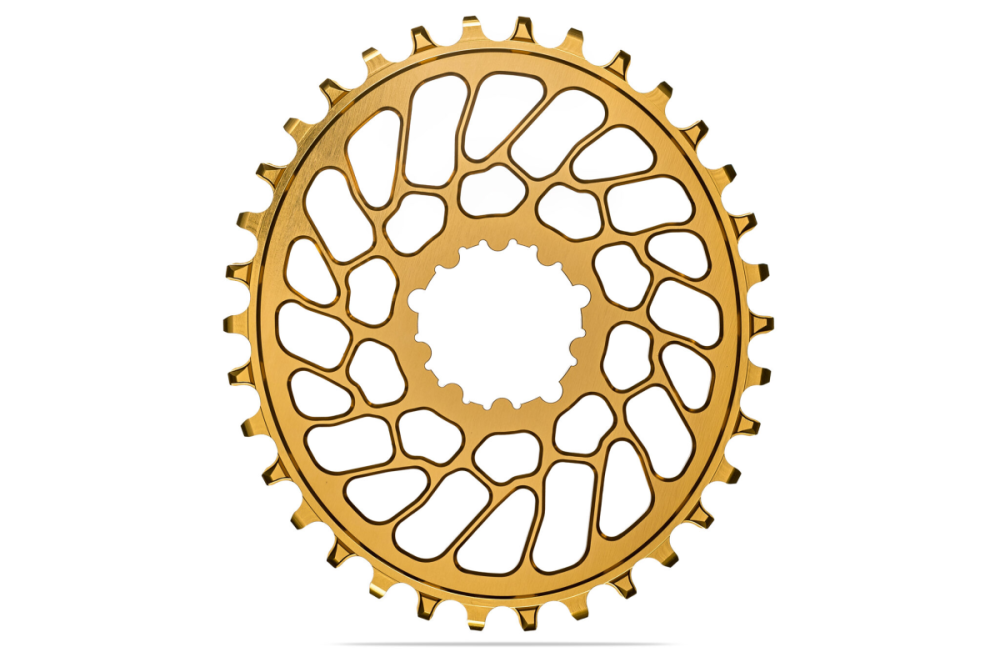 absoluteBLACK Kettenblatt, OVAL, MTB, für Sram, DIRECT MOUNT, GXP - N/W, 0mm Versatz, Superboost, GOLD - gold, 34