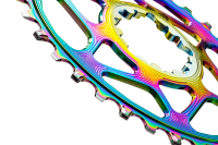 absoluteBLACK absoluteBLACK, Kettenblatt, OVAL, MTB, für Sram, DIRECT MOUNT, GXP, 3mm Versatz, Boost, PVD RAINB...