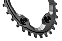 absoluteBLACK absoluteBLACK, Kettenblatt, OVAL, MTB, für Shimano XTR M9000/MT700 , assysmetrischer Spider, BLAC...