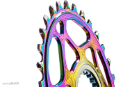 absoluteBLACK absoluteBLACK, Kettenblatt, OVAL, MTB, für Shimano, DIRECT MOUNT, HG+ 12-fach, PVD RAINBOW oil sl...