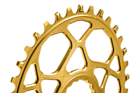 absoluteBLACK Kettenblatt, OVAL, MTB, für RaceFace Cinch, DM - N/W, GOLD, 34 Zähne