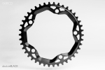 absoluteBLACK Kettenblatt, RUND, Gravel - Cyclocross, 1x 130/5, 42 Zähne, BLACK - schwarz - BK