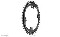 absoluteBLACK absoluteBLACK, Kettenblatt, OVAL, Gravel - Cyclocross, für Sram APEX, 1x 110/4, BLACK only - nur ...