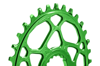 absoluteBLACK absoluteBLACK, Kettenblatt, OVAL, MTB, für Cannondale Hollowgram, DM, GREEN 34 Zähne