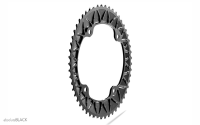 absoluteBLACK absoluteBLACK, Kettenblatt, OVAL, Road, für Campagnolo, 2-fach 145/4Loch, kompatibel 11- & 12-fac...