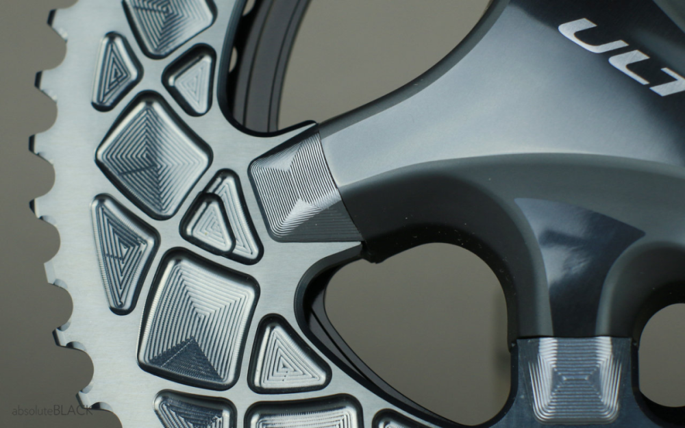 absoluteBLACK absoluteBLACK, Kettenblattschrauben, BOLTS M5, für SUP COMPACT, 110BCD/5, Bolt set for 48/32, BLA...