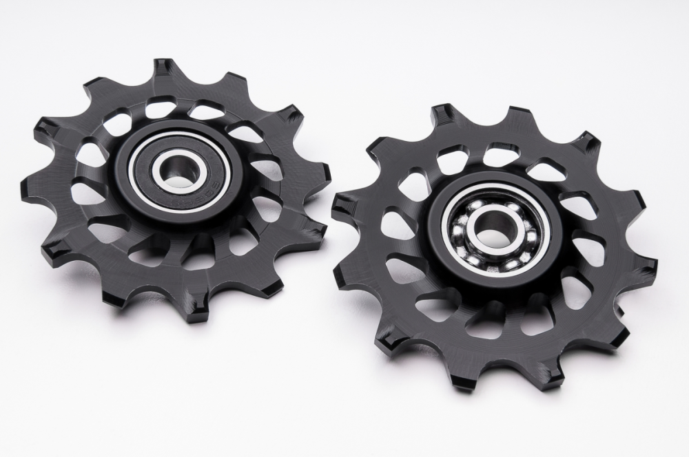 absoluteBLACK absoluteBLACK, PULLEYS für Sram XX1 - 11spd - SET 2 Pulleys, BLACK only, 12 Zühne