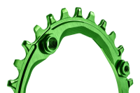 absoluteBLACK Kettenblatt, OVAL, MTB, 104/4 N/W, GREEN - GRÜN, 30 Zähne