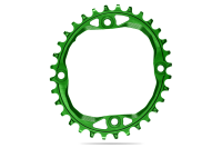 absoluteBLACK Kettenblatt, OVAL, MTB, 104/4 N/W, GREEN - GRÜN, 32 Zähne