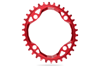 absoluteBLACK Kettenblatt, OVAL, MTB, 104/4 N/W, RED - ROT, 34 Zähne