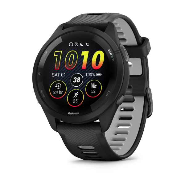 Garmin Forerunner 265, 42/46mm mit Schnellwechsel-Silikon-Armband 22mm