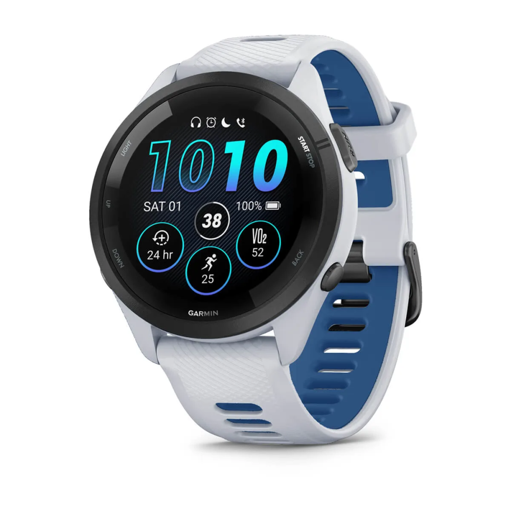 Garmin Forerunner® 265 Music, Sportuhr, Weiss