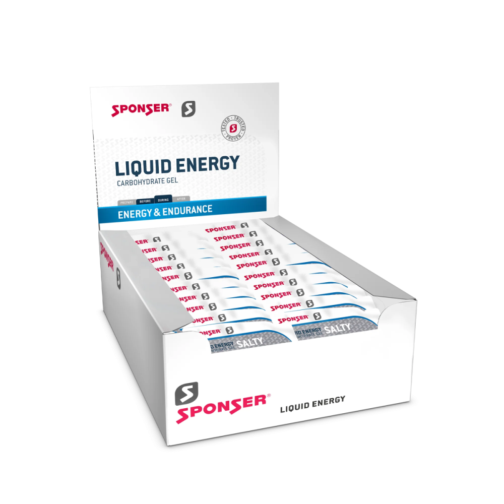 Sponser LIQUID ENERGY SALTY, Display 40 x 35g Sachet 