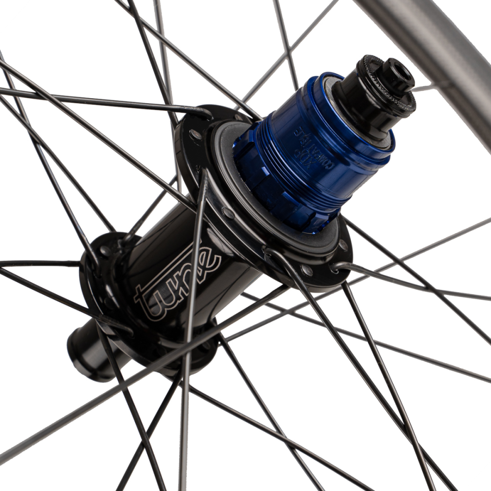 Tune Front Wheel Rim Brake, ROAD CARBON, SB45ed, Mig 20, QR5 Alu Caps